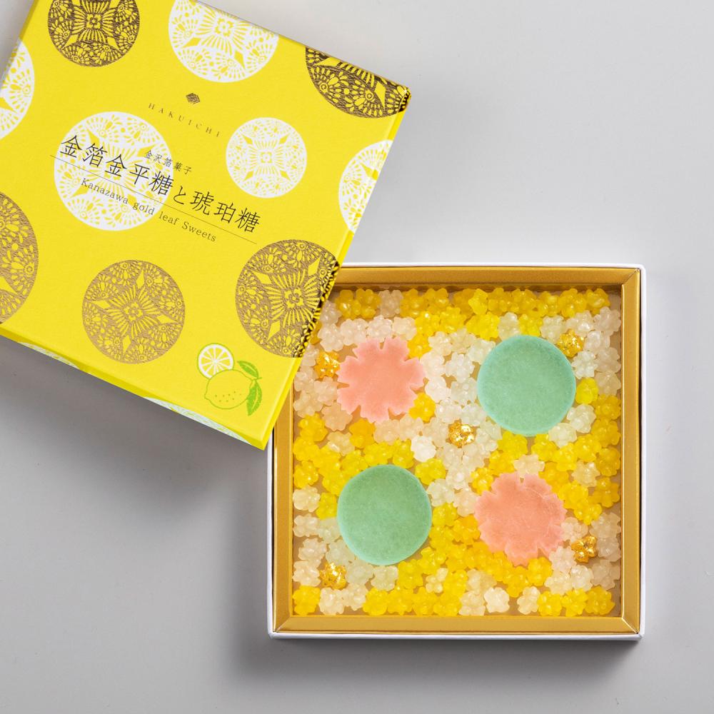 《期間限定》 金沢箔菓子 金箔金平糖と琥珀糖(賞味期限8/9)