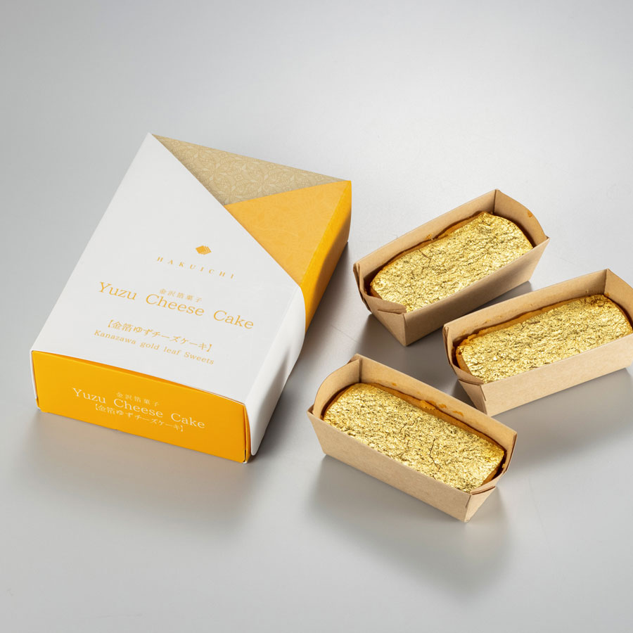 【秋限定】金沢箔菓子　金箔ゆずチーズケーキ